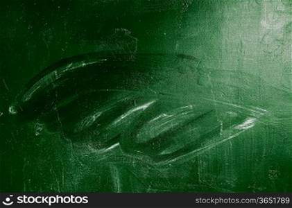 texture of erased green chalk board