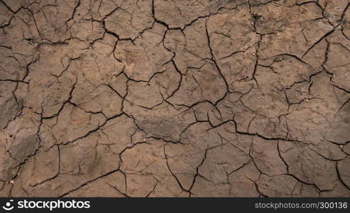 Texture of grunge dry cracking parched earth , Global warming effect. texture of cracked soil