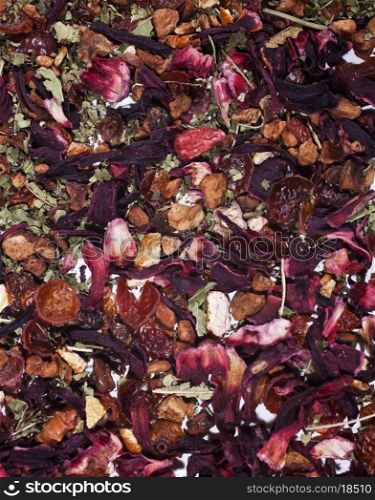 texture of herbal tea close up