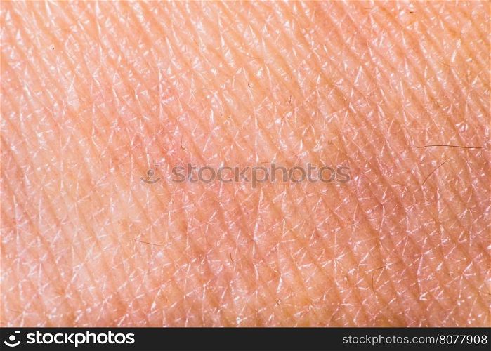 Texture of human skin. Extreme close up macro shot