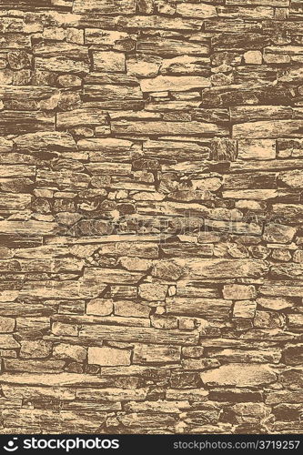 Texture of masonry stylized as old wallpaper