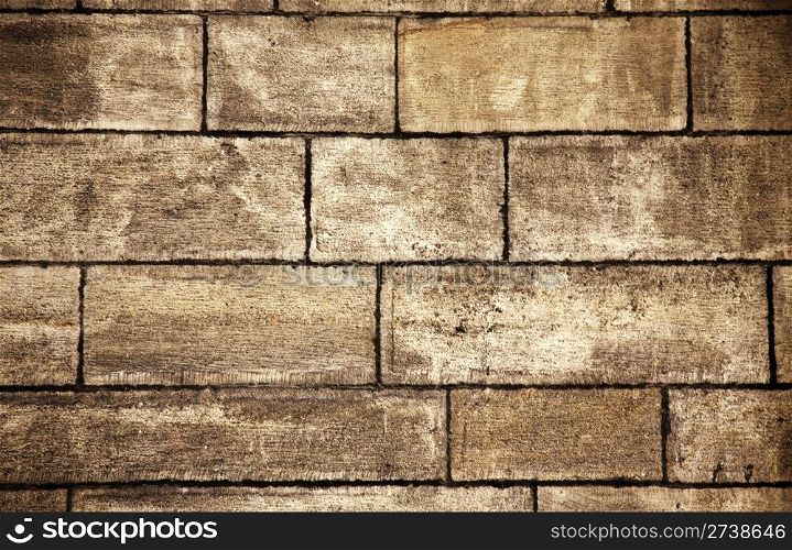 Texture of old bricks wall background