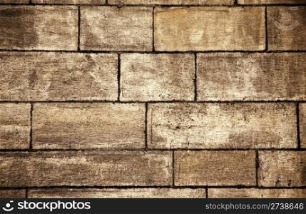 Texture of old bricks wall background