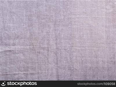 texture of old gray linen fabric, full frame