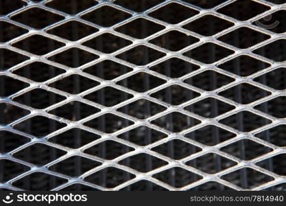 texture of old metallic grid, background