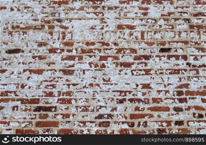 Texture of old wall of ancient Russian monastery