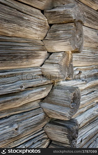 texture of old wood wall in a village house