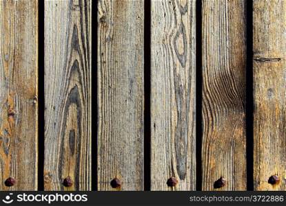 Texture of old wooden planks close-up