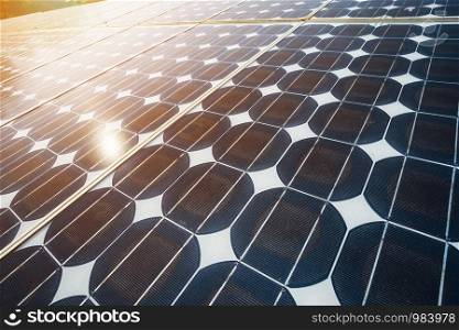 Texture of photovoltaic panels solar panel background, Alternative energy concept,Clean energy,Green energy.