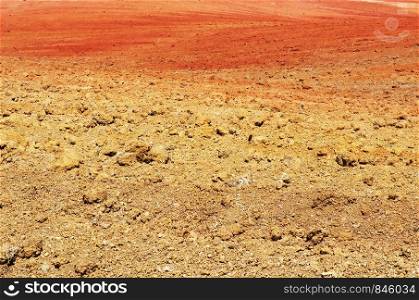 texture of plowed field, brown background