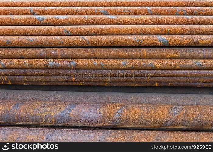 texture of rusty pipes