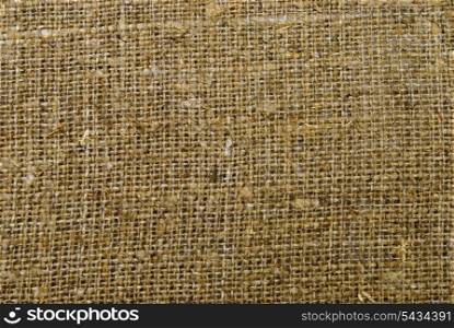 Texture of sackcloth close up. Antiquity environment