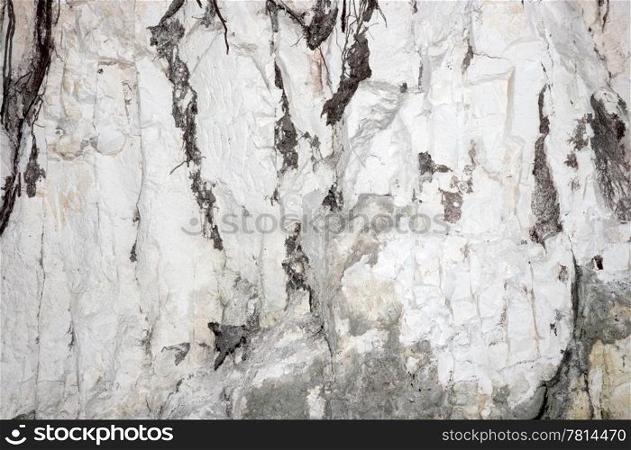 texture of the chalk mountains, walls