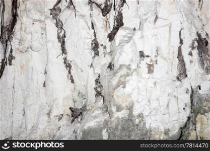 texture of the chalk mountains, walls