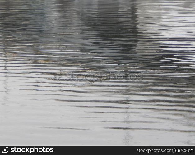 Texture of water in a river, surface in the rain, stains