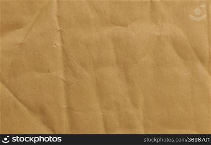 Texture of yellow bent paper. Texture of paper