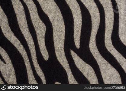 Texture of zebra pattern fabric background