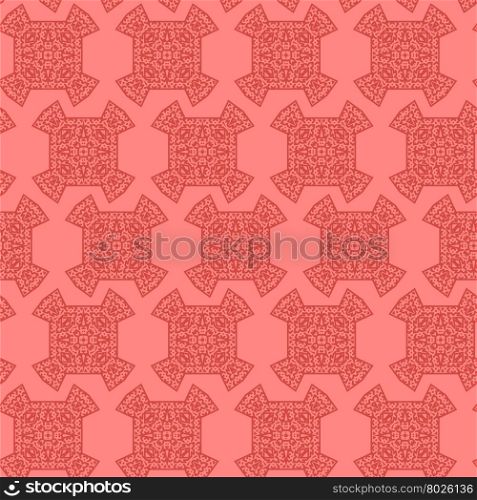 Texture on Red. Element for Design. Texture on Red. Element for Design. Ornamental Backdrop. Pattern Fill. Ornate Floral Decor for Wallpaper. Traditional Decor on Background