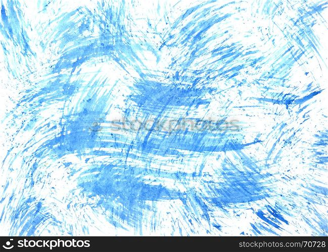 Texture with blue brush strokes - abstract background -- raster illustration