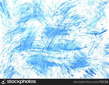 Texture with blue brush strokes - abstract background -- raster illustration