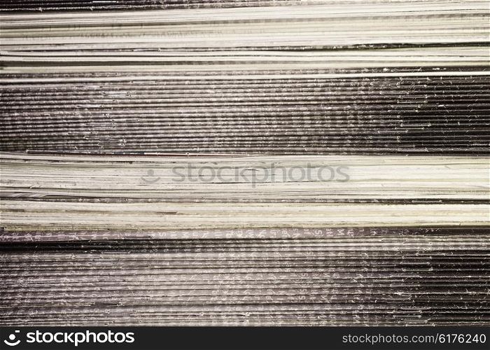 Texture with magazine pages macro
