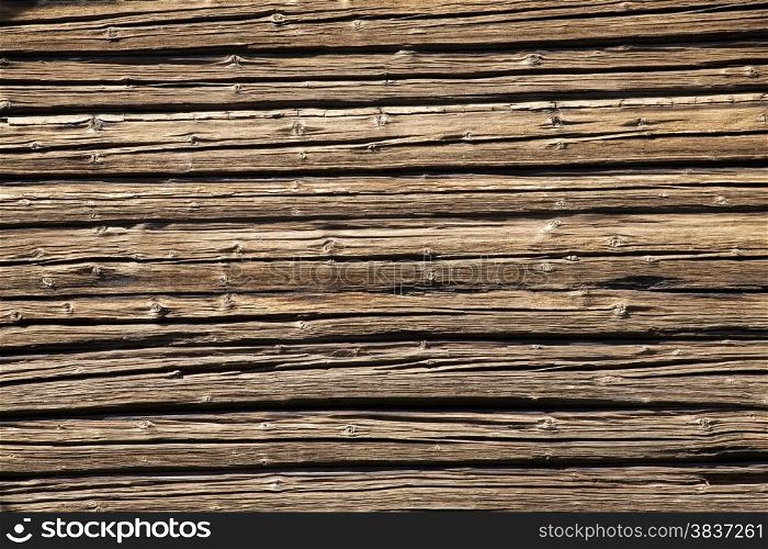 Textured background of rough, weathered wood