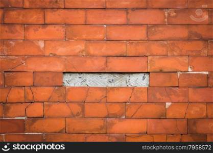 Textured background: old brick wall pattern Used for text input