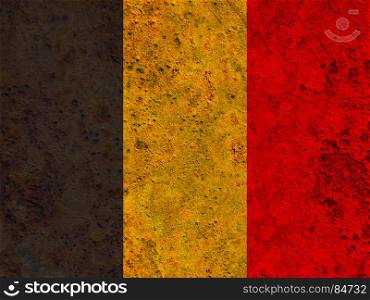 Textured flag of Belgium in nice colors