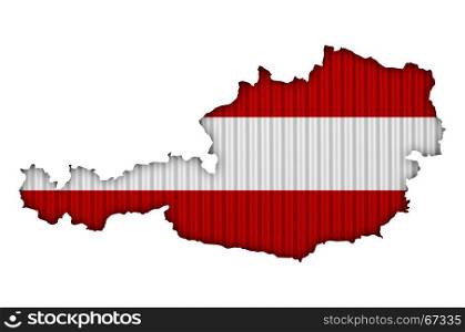 Textured map of Austria in nice colors