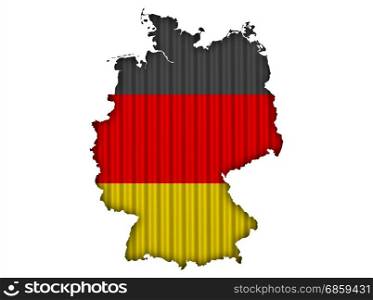 Textured map of Germany in nice colors