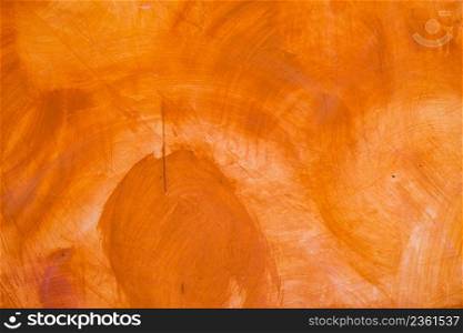 Textured wall brushed painted Background, Abstract Orange Oil Color