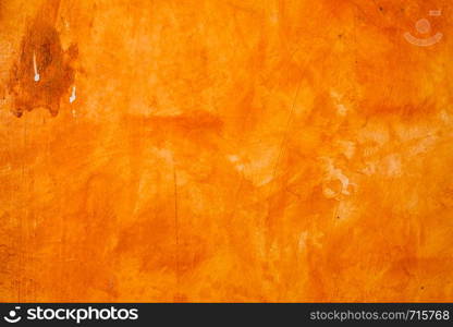 Textured wall brushed painted Background, Abstract Orange Oil Color