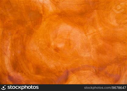 Textured wall brushed painted Background, Abstract Orange Oil Color