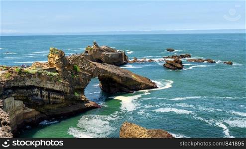 th rock of the Virgin, Biarritz city, France