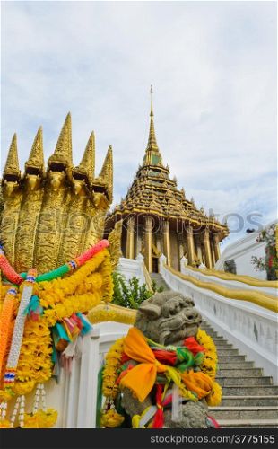 Thai Buddha foot print temple
