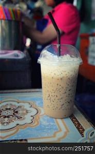 Thai local drink ice coffee