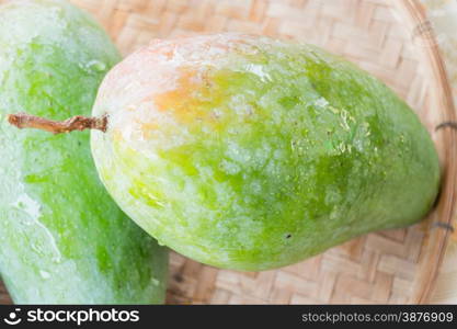 Thai natural giant green mango, stock photo