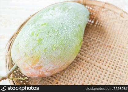 Thai natural giant green mango, stock photo