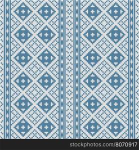 Thai pixel textile texture pattern.