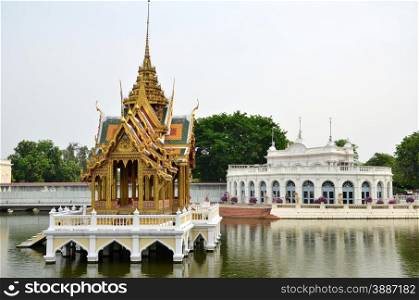 Thai Royal Residence at Bang Pa-In Royal Palace in Ayutthaya, Thailand.