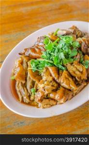 Thai Stewed Pork Leg with Five Spices [ka moo pa-lo]