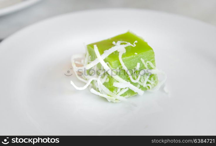 thai style dessert made from coconut and sugar