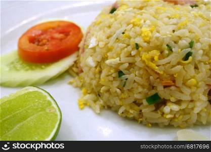 Thai Style Fried rice with pork in Bangkok