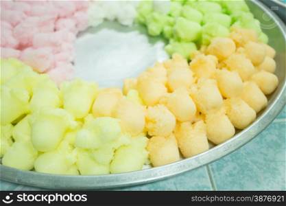 Thai style steamed cup cake, stock photo