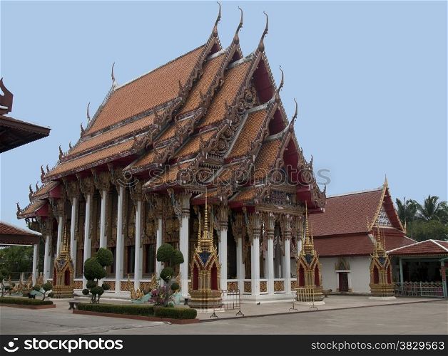 Thai temple in bangkok Thailand