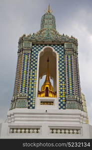 thailand asia in bangkok rain temple abstract cross colors roof wat palaces sky and colors religion mosaic