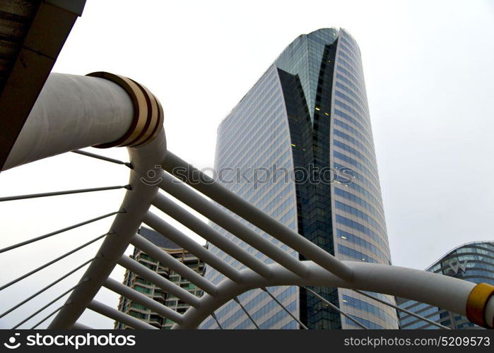 thailand bangkok office district palaces abstract modern building line sky