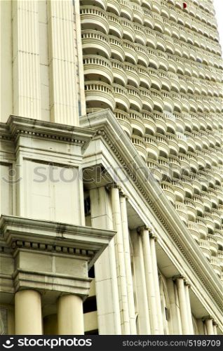 thailand bangkok office district palaces abstract modern building line sky terrace