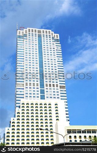 thailand bangkok office district palaces abstract modern building line sky terrace skyscraper