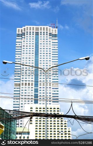 thailand bangkok office district palaces abstract modern building line sky terrace skyscraper